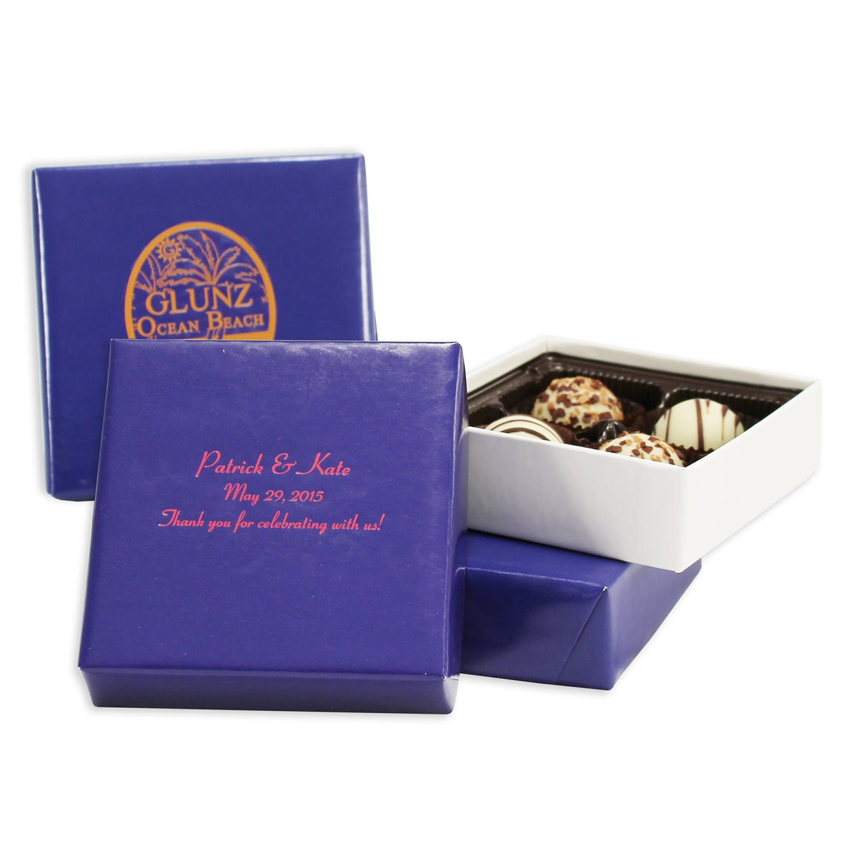 Royal Dark Blue - Set Up Candy Box - (3 oz) 3-1/2 x 3-1/2 x 1-1/8"