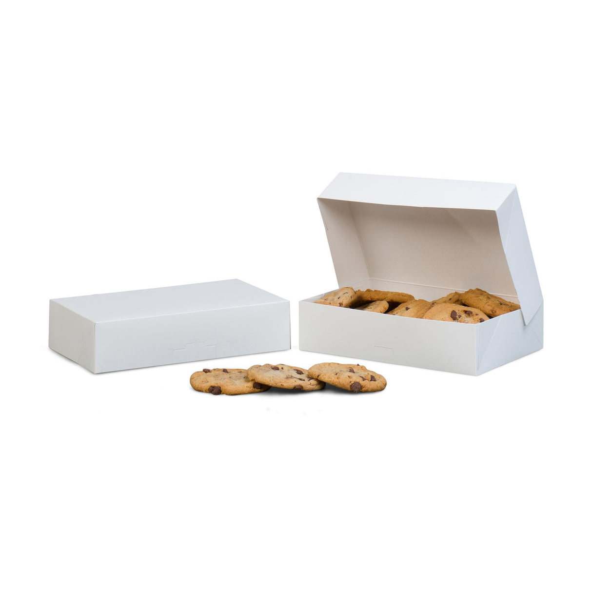 White - Cookie Box (Grease Resistant) - 8-1/2 x 5-3/8 x 2"