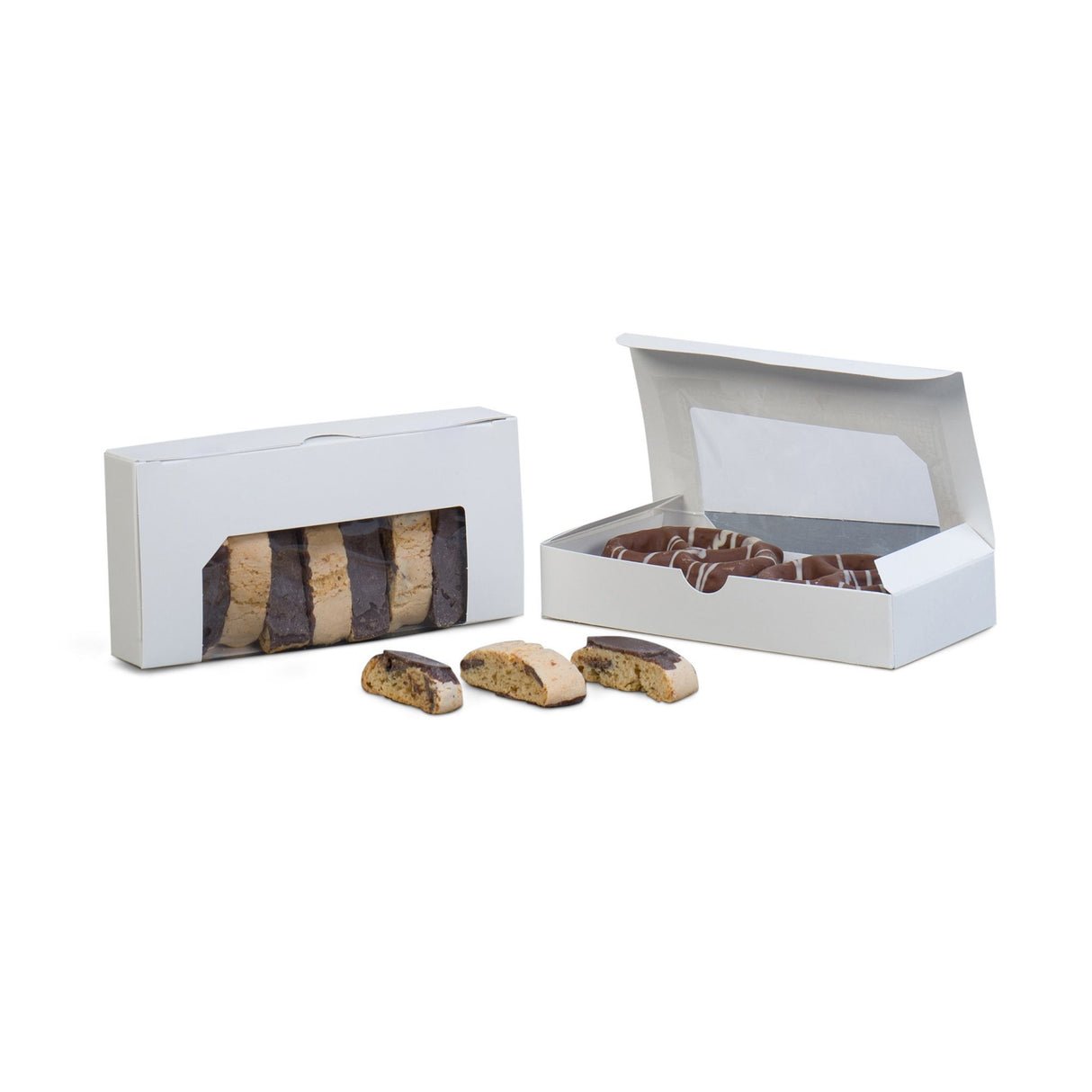 White Window - Folding Candy Box - (3/4 lb) 7-3/8 x 3-1/2 x 1-1/4"