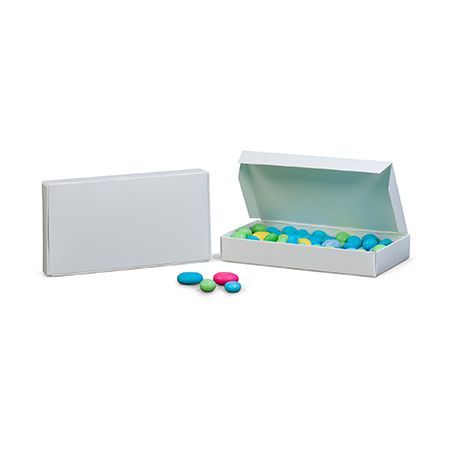 White - Die Cut Candy Box - (1/2 lb) 7-1/2 x 4 x 1-1/8"