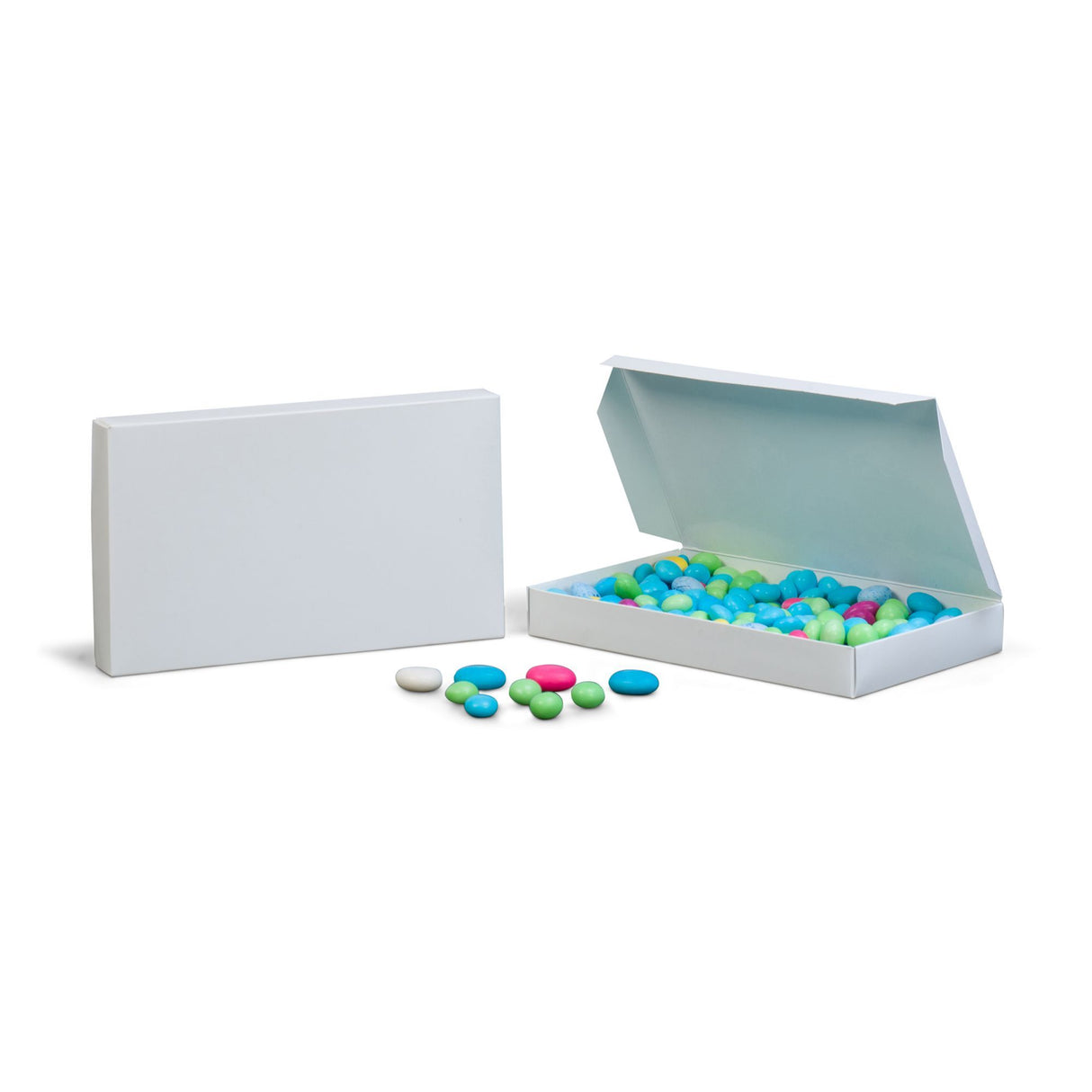 White - Die Cut Candy Box - (1 lb) 9-1/4 x 5-1/2 x 1-1/8"