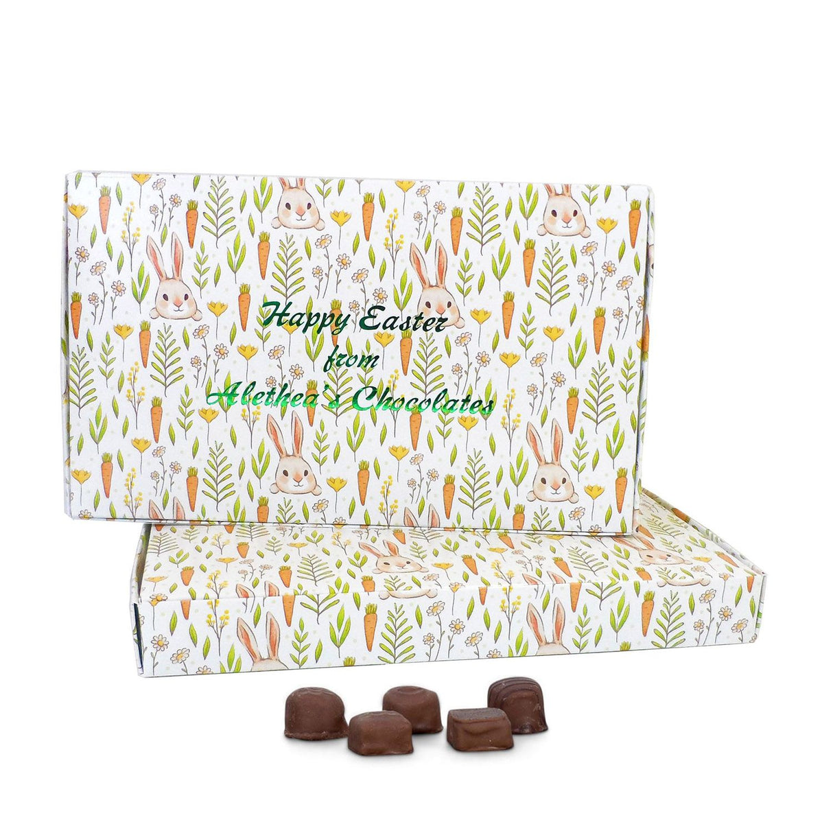 Bunnies & Carrots - Die Cut Candy Box - (1 lb) 9-1/4 x 5-1/2 x 1-1/8"