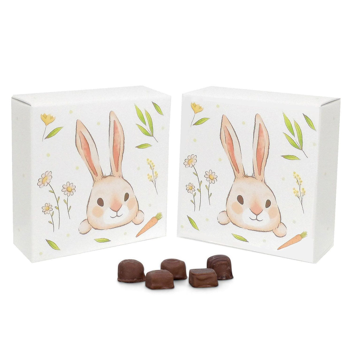 Bunny Head - Candy Box Lid - (8 oz) 5-3/4 x 5-3/4 x 1-1/8"