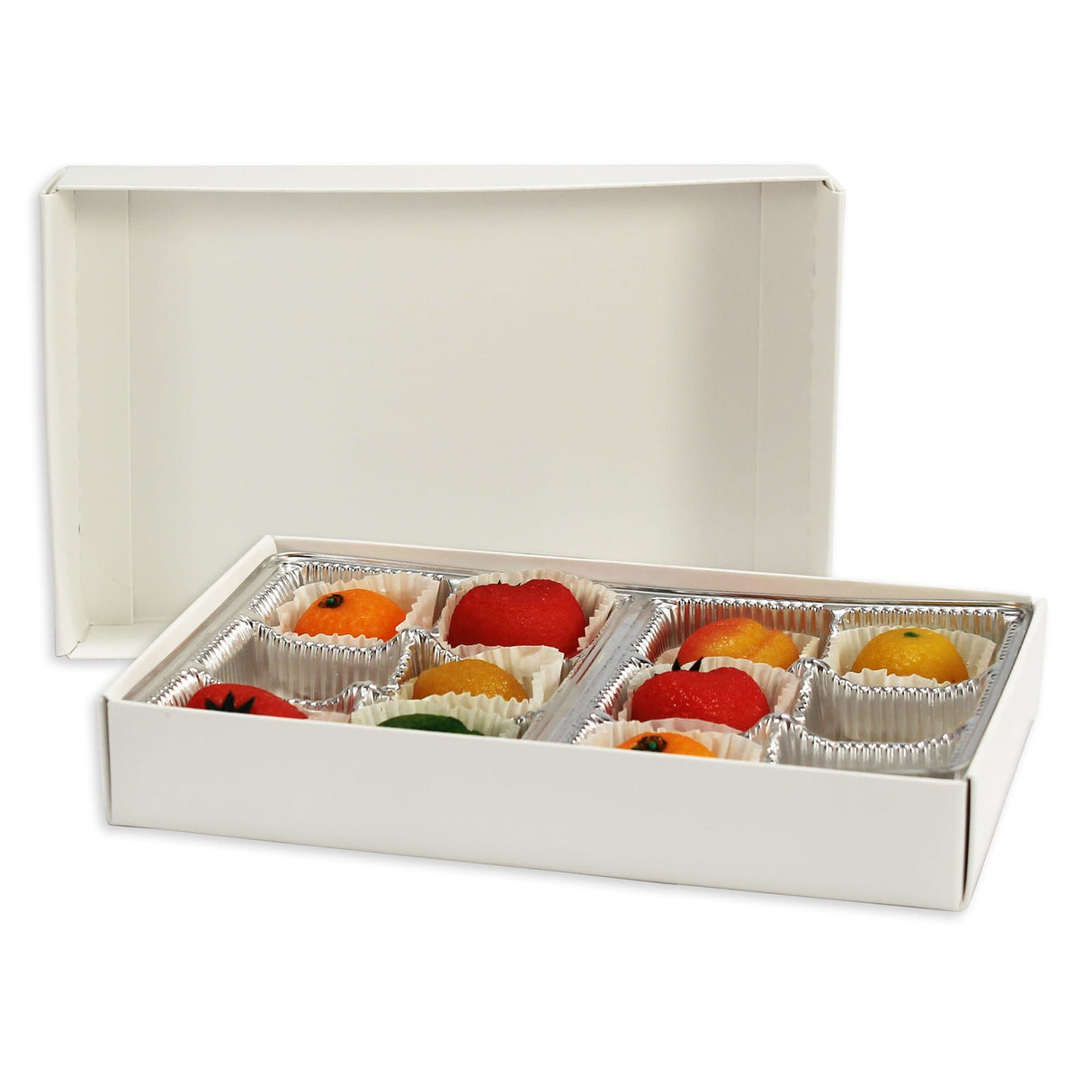 White Base - Candy Box Base - (1/2 lb) 7 x 4-3/8 x 1-1/8"