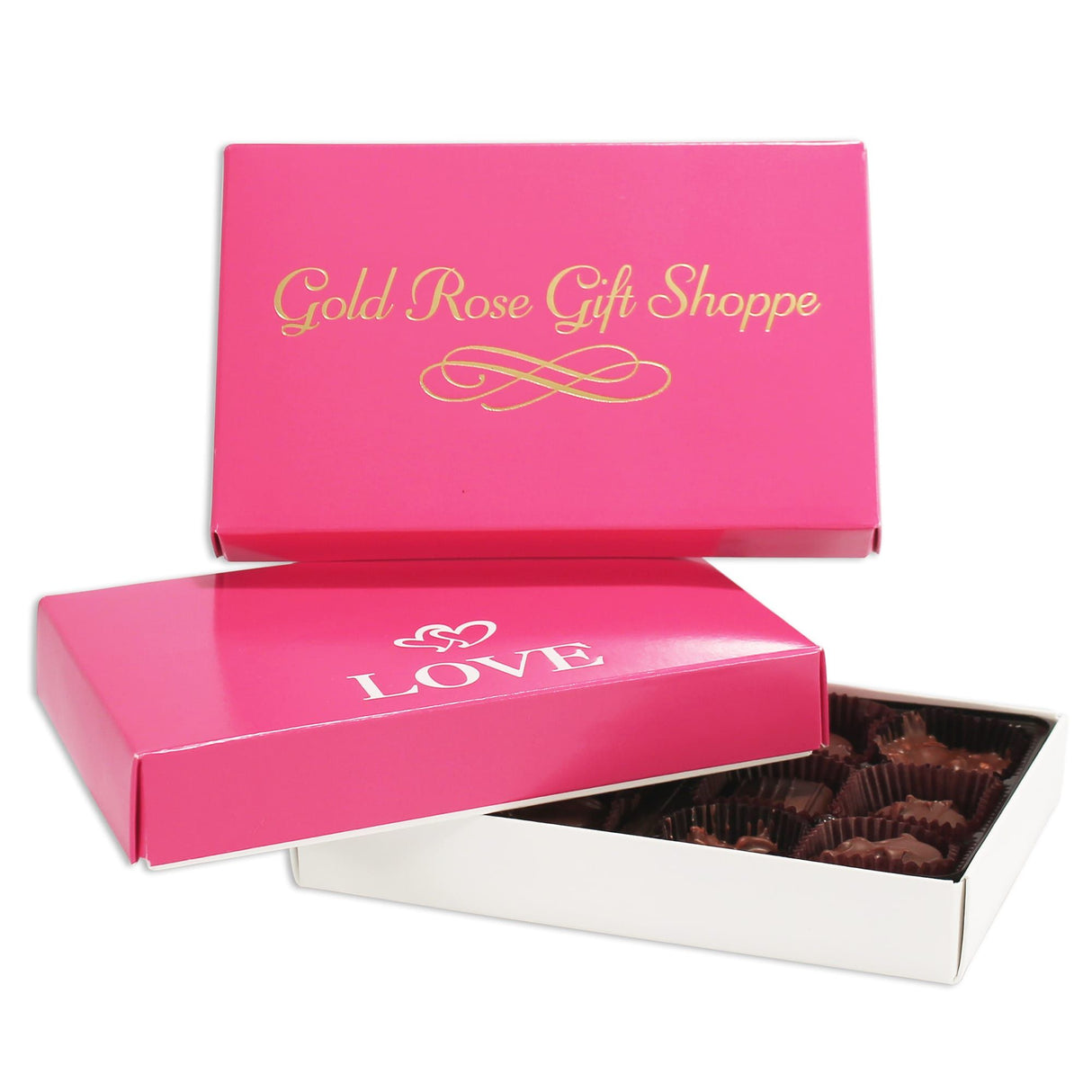 Raspberry - Candy Box Lid - (1/2 lb) 7-1/8 x 4-1/2 x 1-1/8"