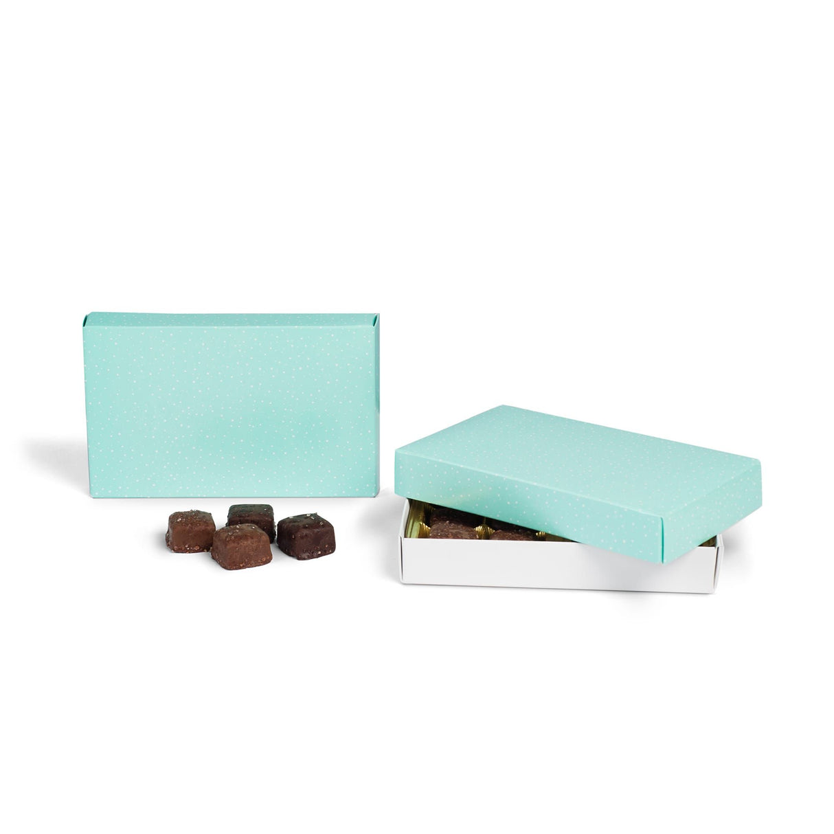 Snow - Candy Box Lid - (1/2 lb x 2 Layers) 7-1/8 x 4-1/2 x 1-1/8"