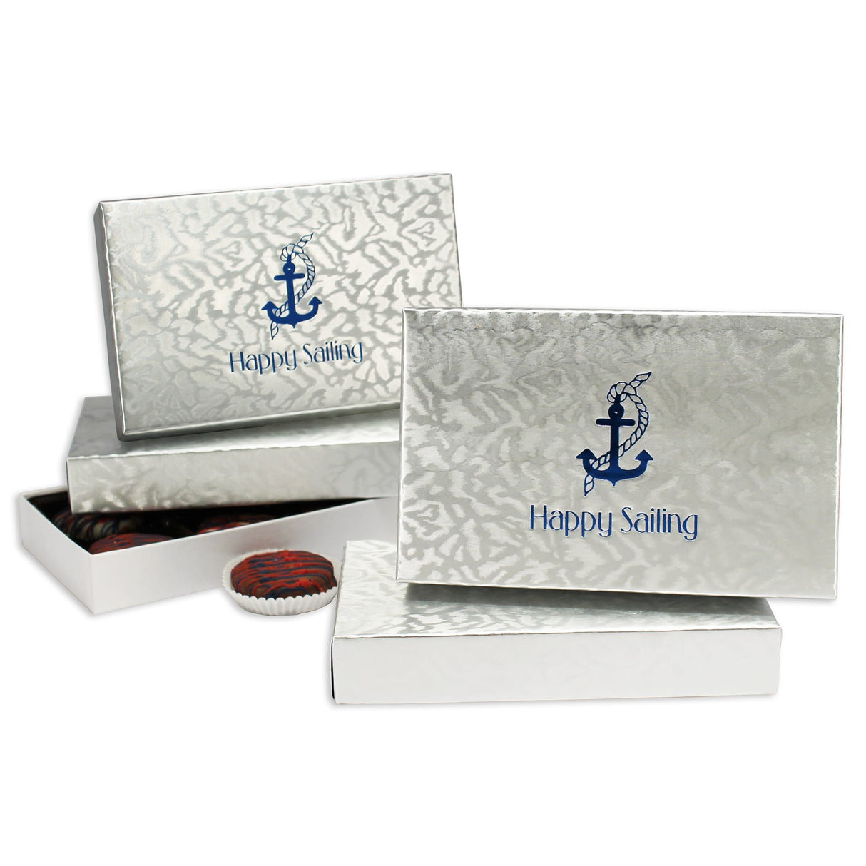 Royal Silver - Set Up Candy Box - (1/2 lb) 7 x 4-3/8 x 1-1/8"