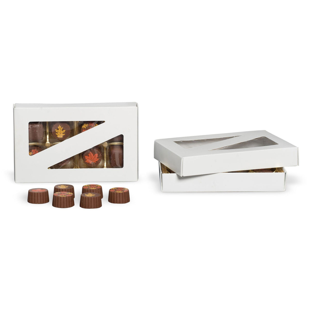 Triangle Window - Candy Box Lid - (1/2 lb) 7-1/8 x 4-1/2 x 1-1/8"