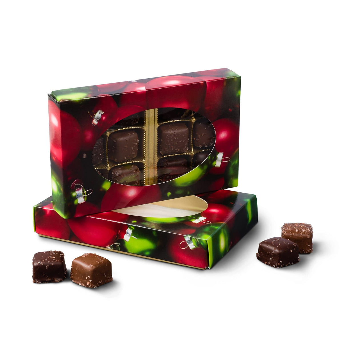 Ornaments Window - Candy Box Lid - (1/2 lb) 7-1/8 x 4-1/2 x 1-1/8"