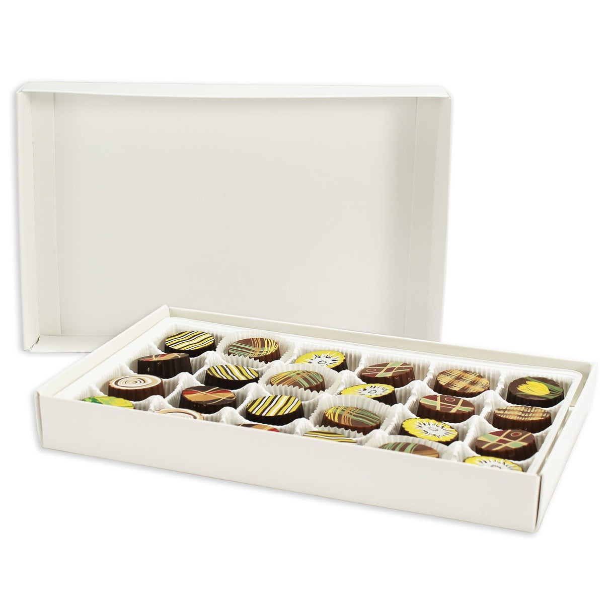White Base - Candy Box Base - (1 lb) 9-3/8 x 6 x 1-1/8"