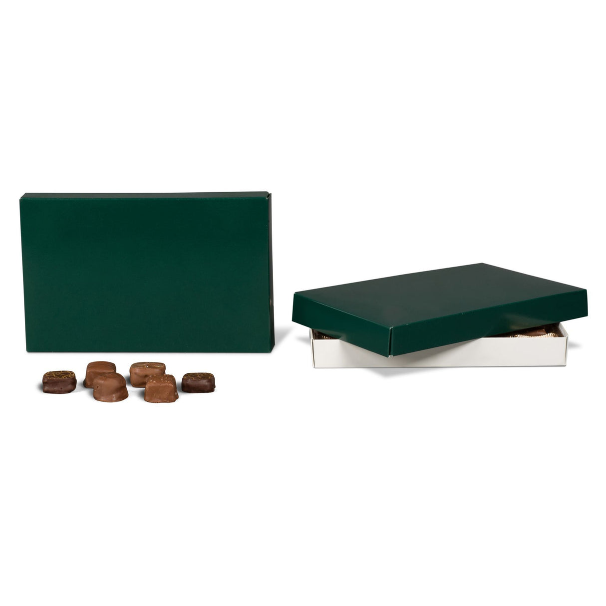 Forest Green - Candy Box Lid - (1 lb) 9-5/8 x 6-1/8 x 1-1/8"