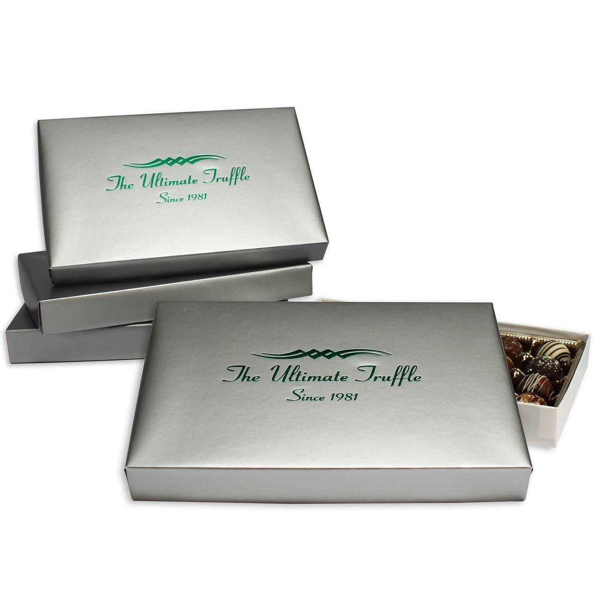 Silver Foil - Set Up Candy Box - (1 lb) 9-3/8 x 6 x 1-1/8"