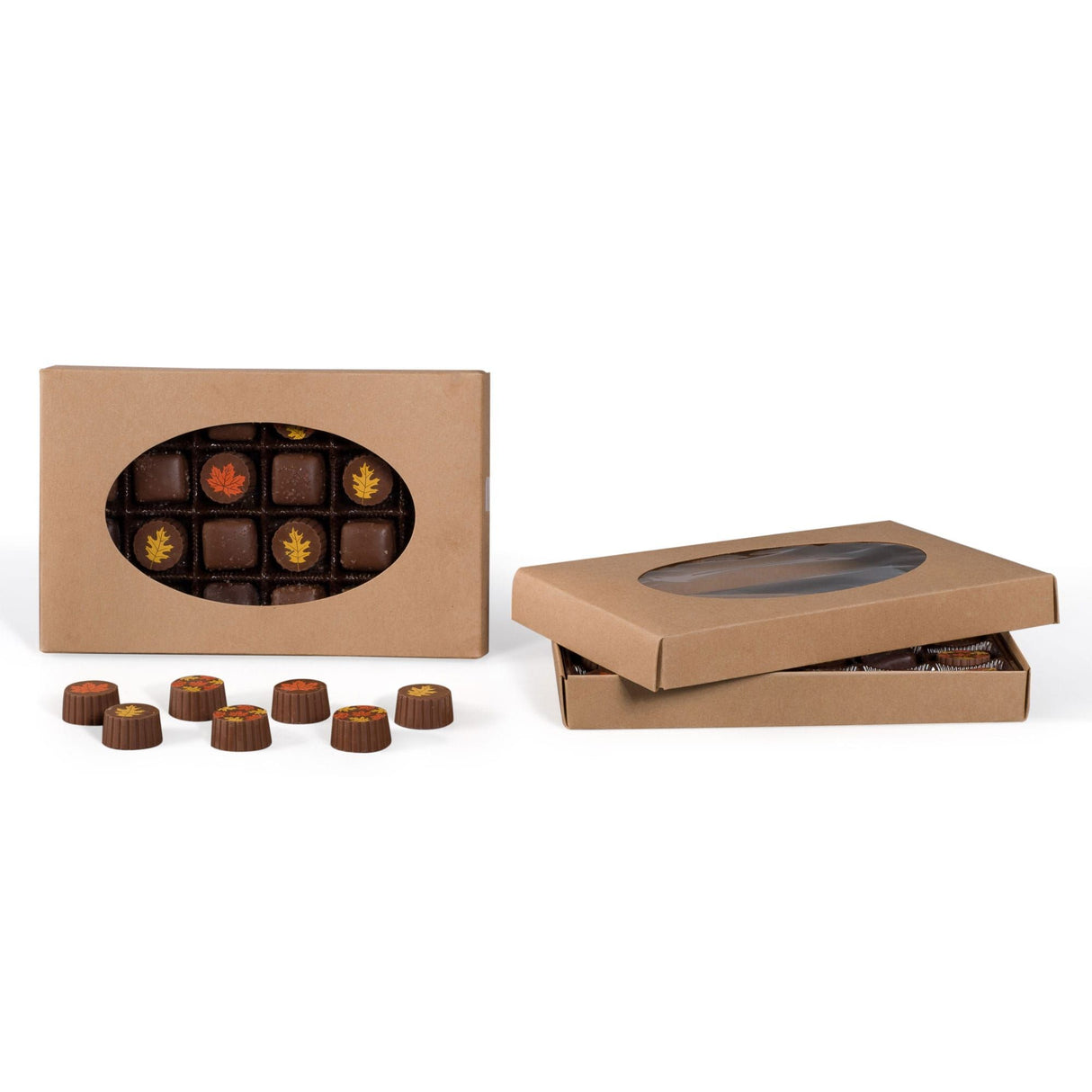 Kraft Window - Candy Box Lid - (1 lb) 9-5/8 x 6-1/8 x 1-1/8"