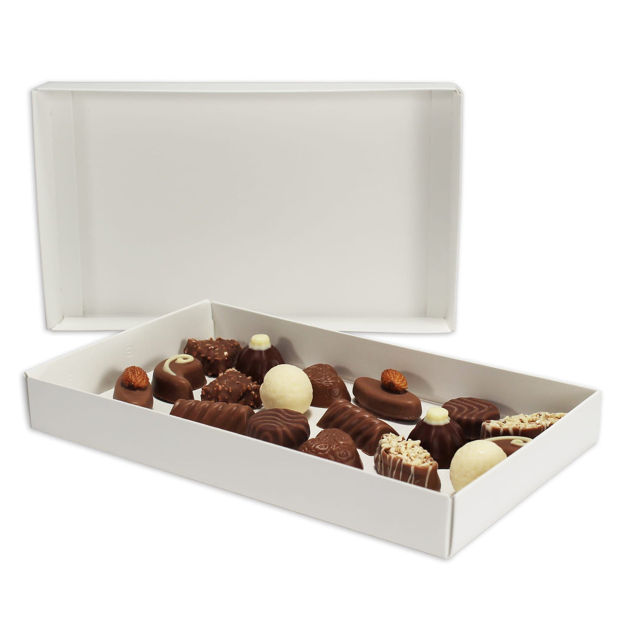 White - Candy Box Lid - (1 lb) 9-3/8 x 5-5/8 x 1-1/8"