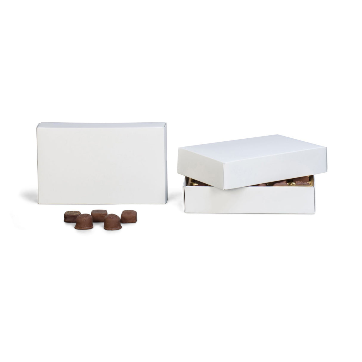 White - Candy Box Lid - (1 lb) 9-3/8 x 6 x 1-1/8"