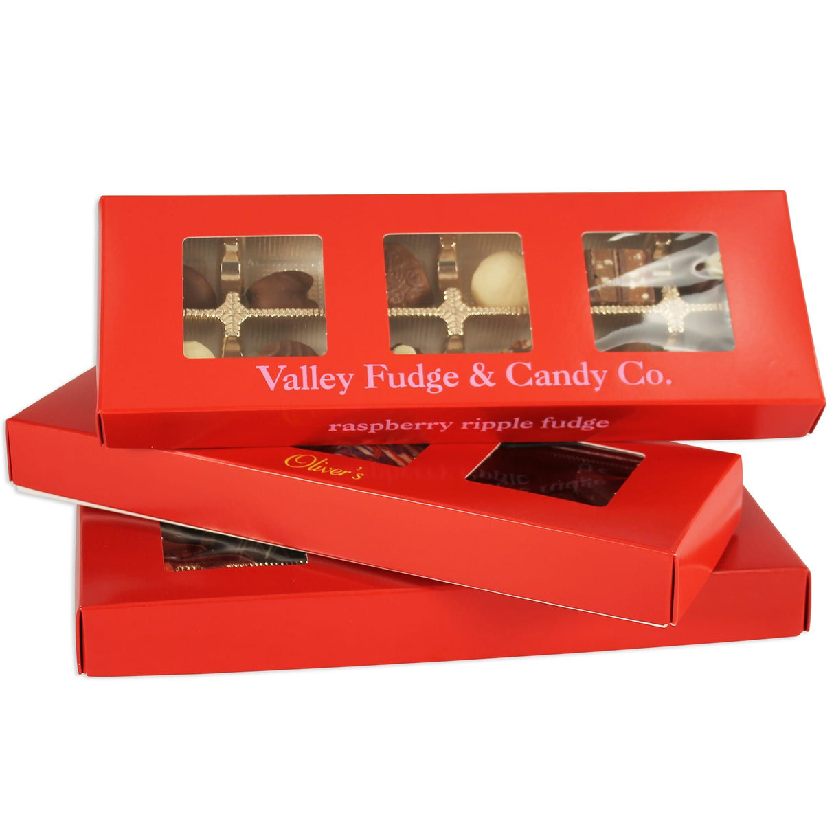 Red - Candy Box Lid - 10-11/16 x 3-3/4 x 1-1/8"