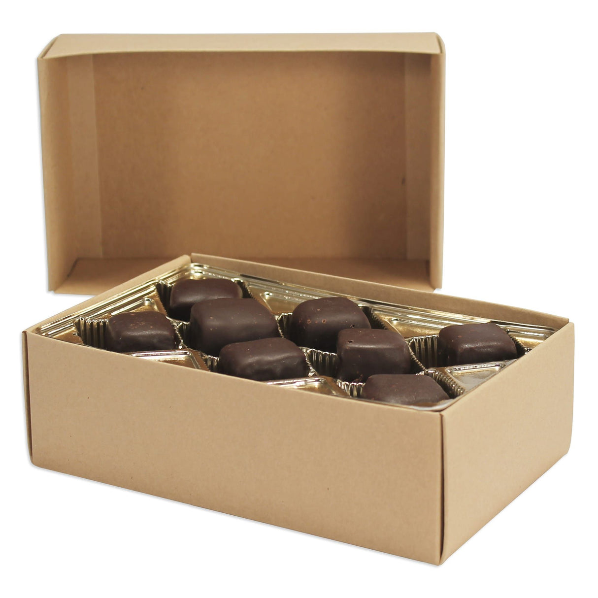 Kraft - Candy Box Base - (1/2 lb x 2 Layers) 7 x 4-3/8 x 2-1/4"