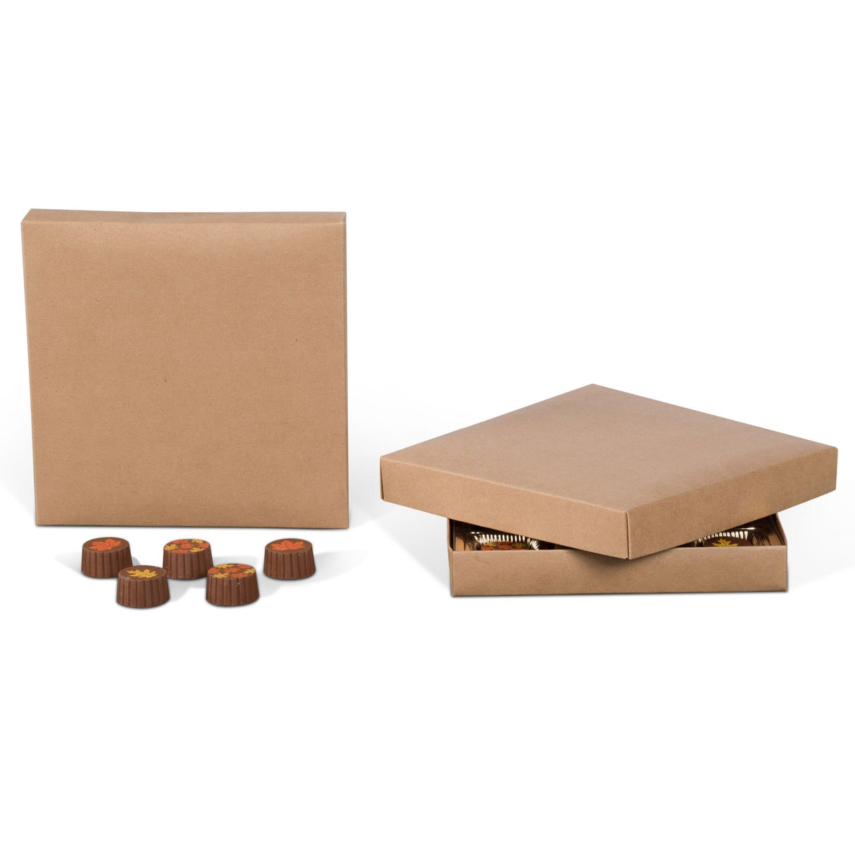 Kraft - Candy Box Lid - (16 oz) 7-3/4 x 7-3/4 x 1-1/8"