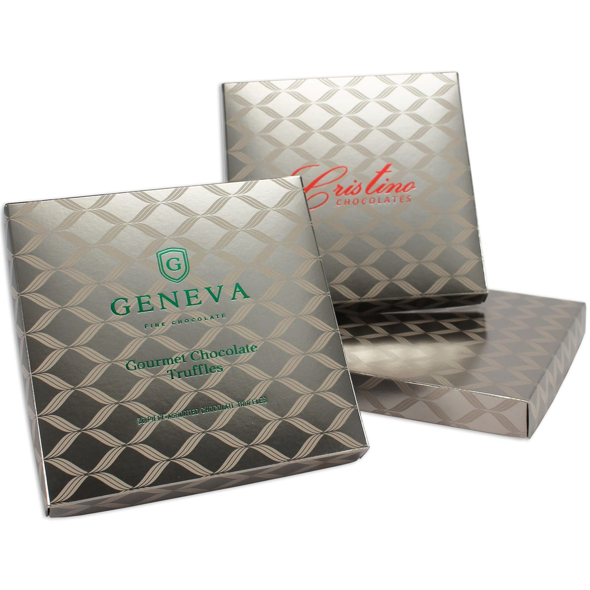 Champagne Swirl - Candy Box Lid - (16 oz) 7-3/4 x 7-3/4 x 1-1/8"