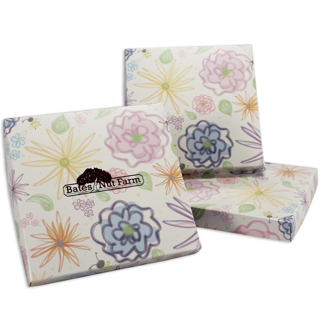 Watercolor Garden - Candy Box Lid - (16 oz) 7-3/4 x 7-3/4 x 1-1/8"