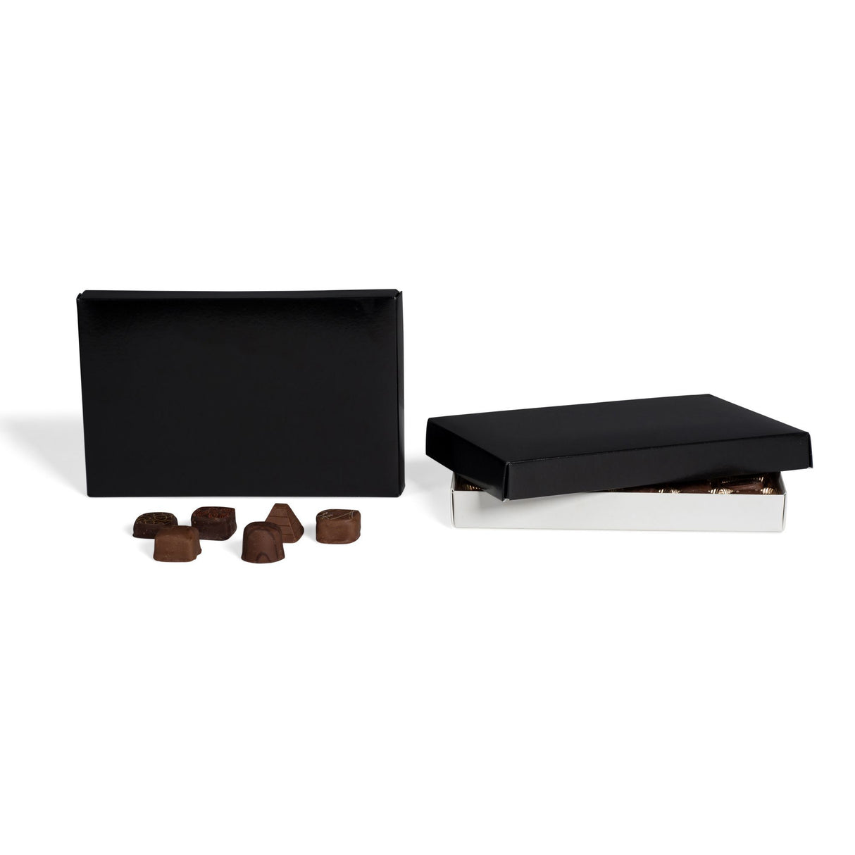 Black - Candy Box Lid - (1 lb) 9-5/8 x 6-1/8 x 1-1/8"