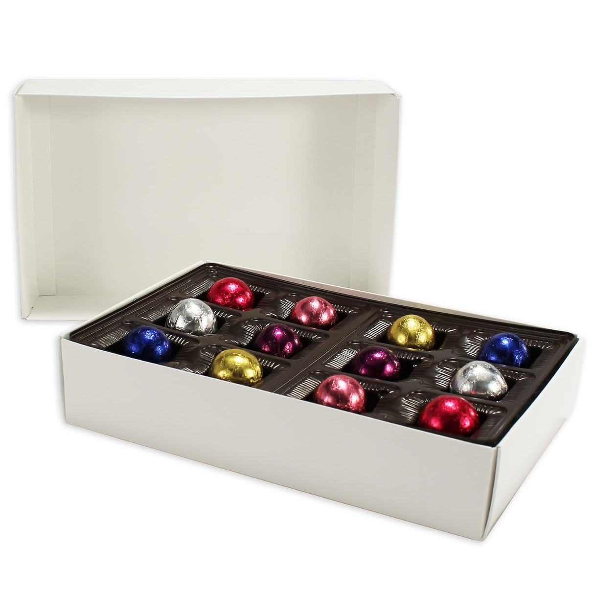 White 2 lb. - 2 Layer - Candy Box Base - (2 lb Double Layer) 9-3/8 x 6 x 2"