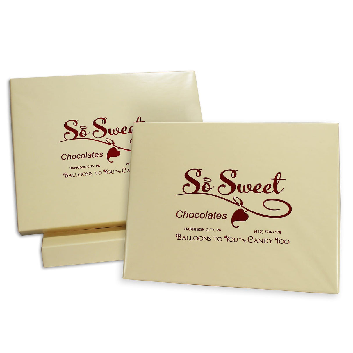 Ivory - Set Up Candy Box - (2 lb) 12-1/16 x 9-7/16 x 1-1/8"