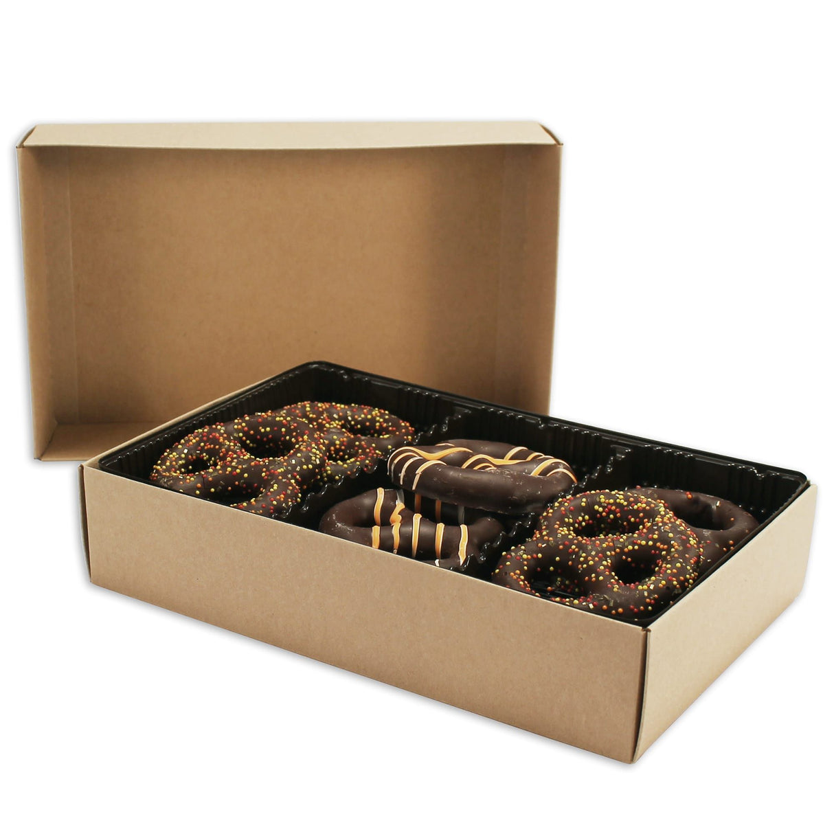 Kraft - Candy Box Base - (1 lb x 2 Layers) 9-3/8 x 6 x 2"