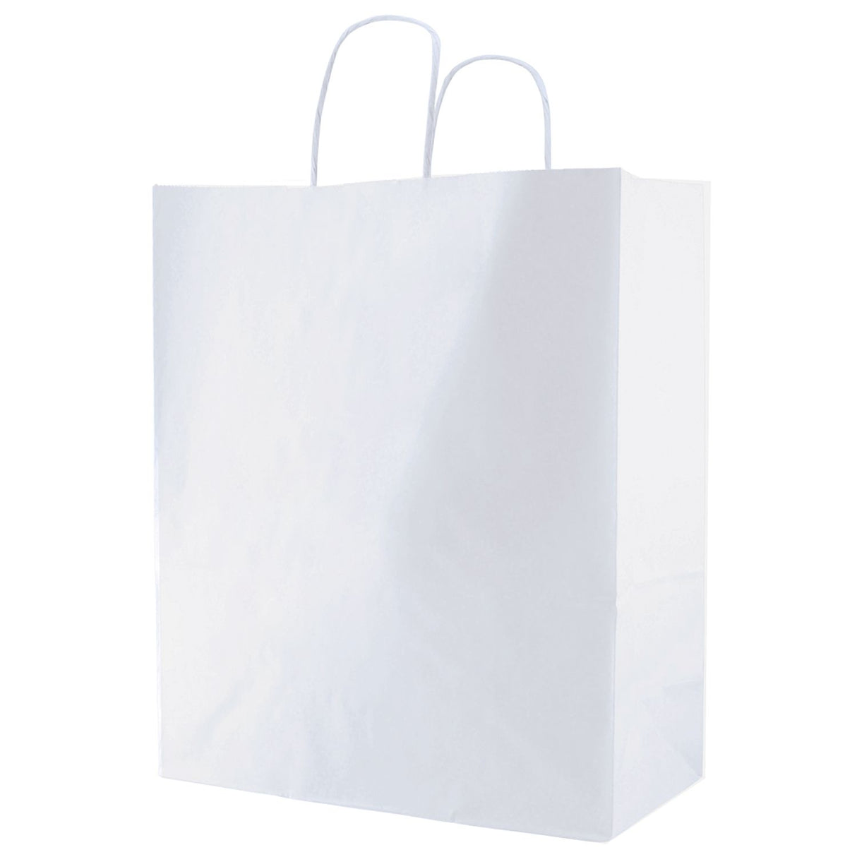 White Kraft - Paper Restaurant / Take Out Bag - 14-1/2 x 9 x 16-1/4"