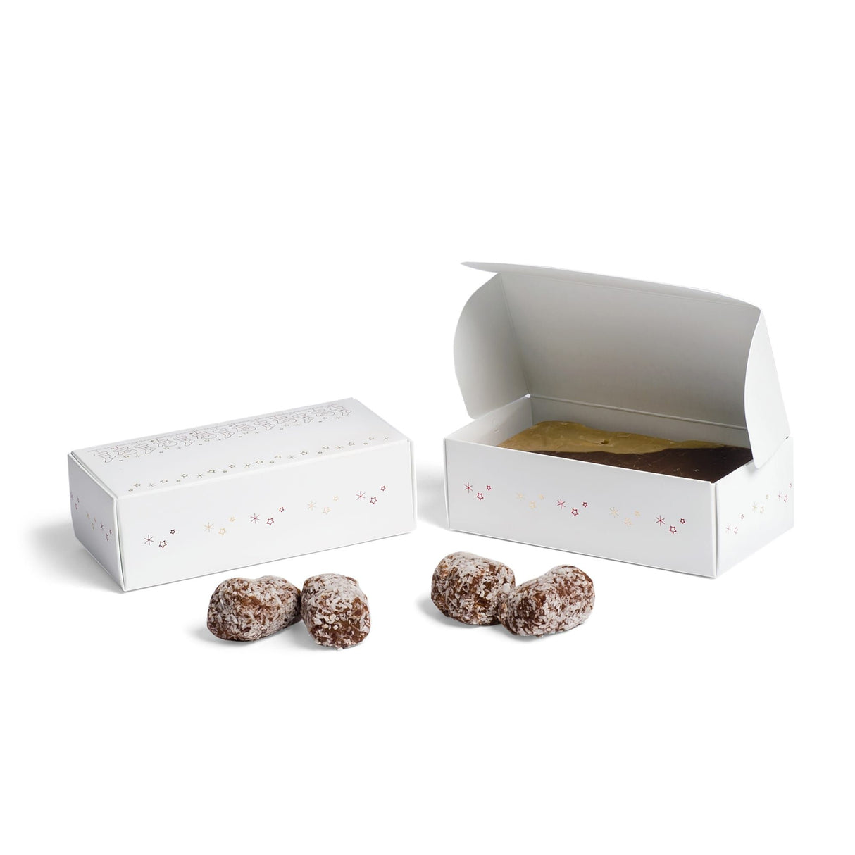 Stockings & Mittens - Folding Candy Box - (1/2 lb) 5-1/2 x 2-3/4 x 1-3/4"