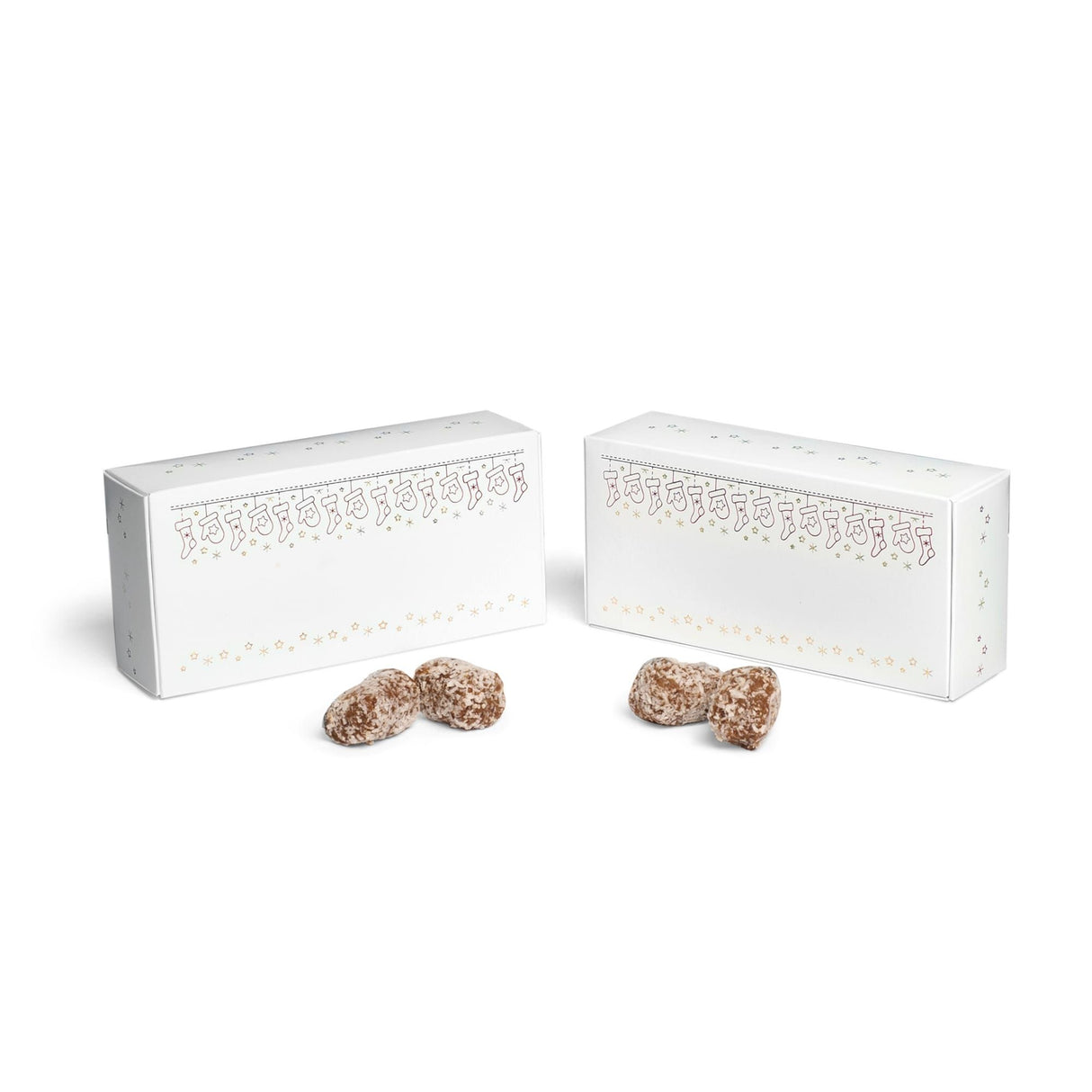 Stockings & Mittens - Folding Candy Box - (1 lb) 7 x 3-3/8 x 2"