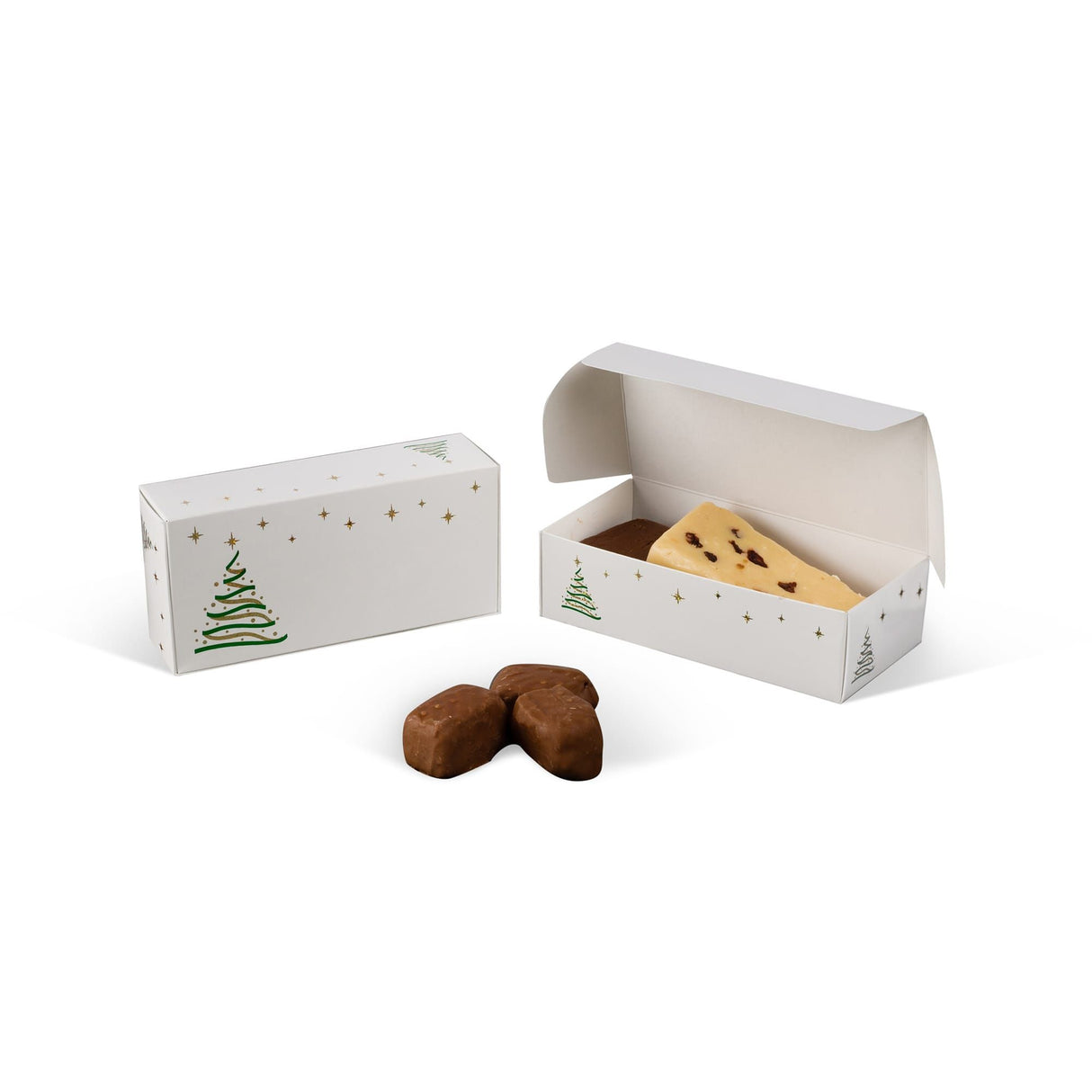 Christmas Tree - Folding Candy Box - (1 lb) 7 x 3-3/8 x 2"