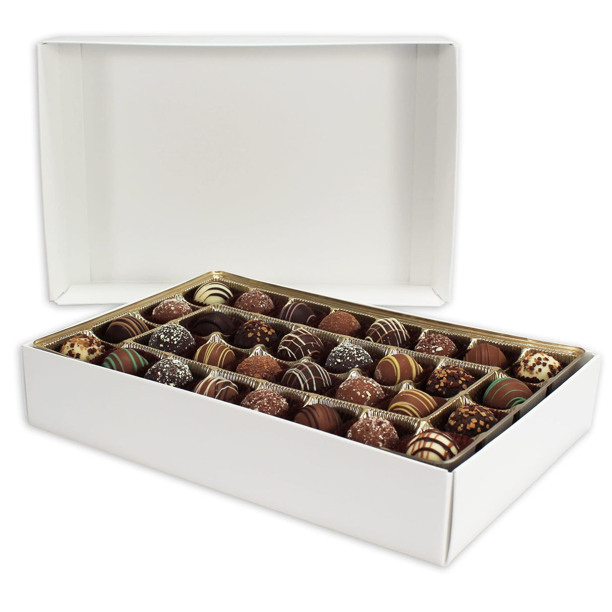 White - Candy Box Base - (1-1/2 lb x 2 Layers) 11 x 7-1/4 x 2"