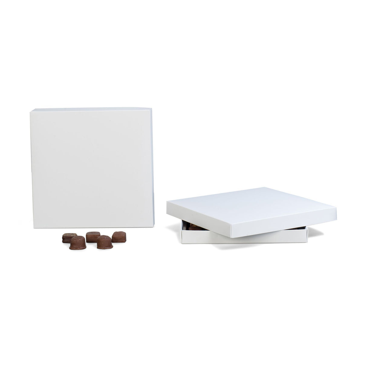 White - Candy Box Lid - (24 oz) 10-3/16 x 10-1/16 x 1-1/8"