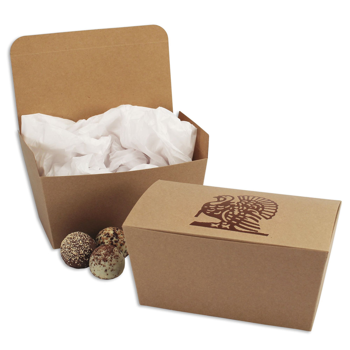 Kraft - Ballotin Box - (1 lb) 6-3/4 x 3-3/4 x 3-1/2"