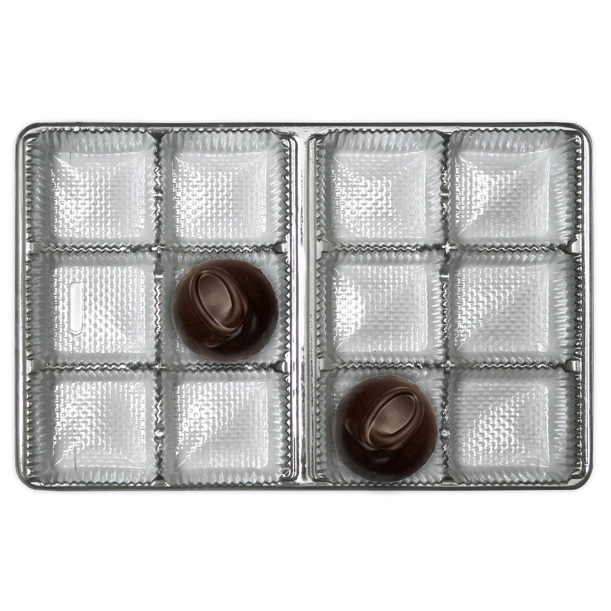 Silver - Rectangle Candy Tray - (1/2 lb) 6-15/16 x 4-3/8 x 7/8"
