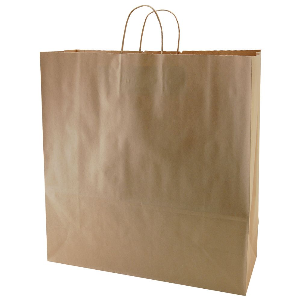 Natural Kraft - Paper Restaurant / Take Out Bag - 18 x 7 x 18"