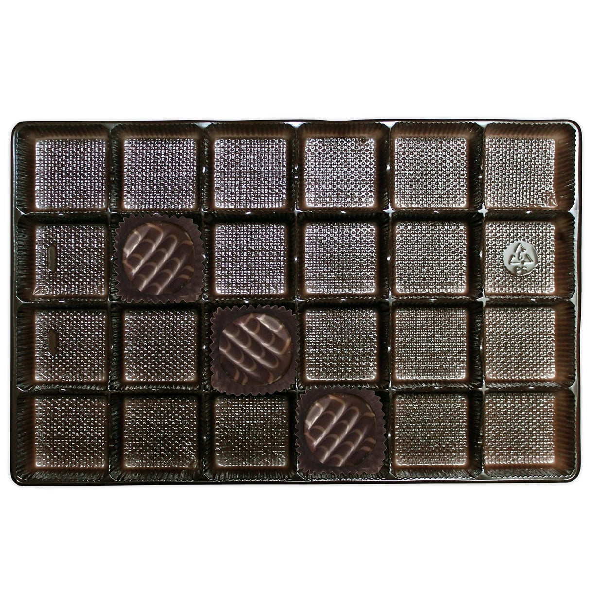 Brown - Rectangle Candy Tray - (1-1/2 lb) 10-7/8 x 7-1/16 x 15/16"