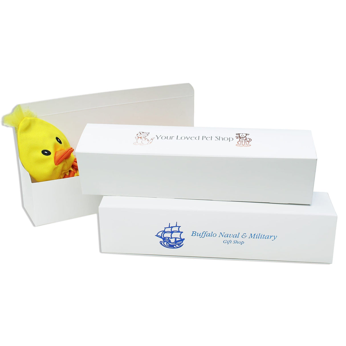 White - Pretzel Box - 4-1/2 x 2-5/16 x 1-1/8"