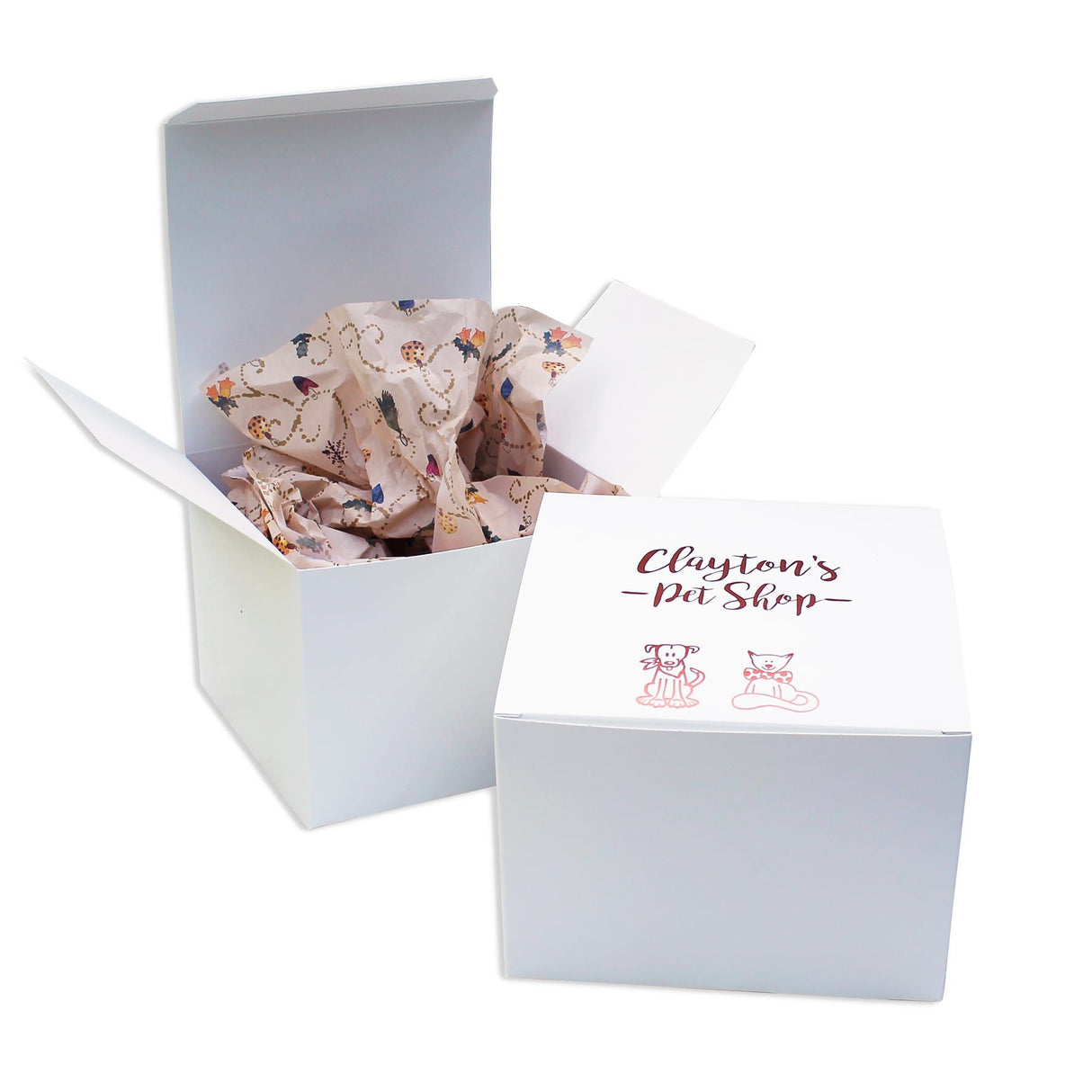 White - Gift Box - 7 x 6-7/8 x 5-3/16"