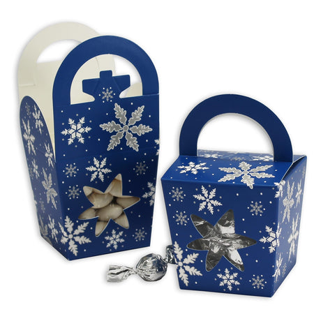 Snowflakes Blue - Tote Box - 3-1/16 x 3-1/16 x 3"