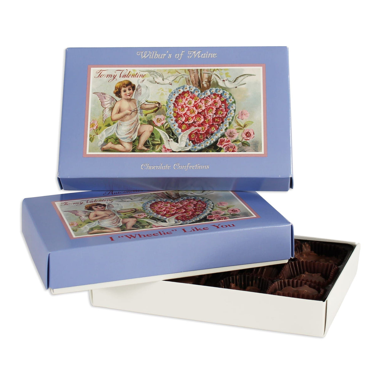 Cupid - Candy Box Lid - (1/2 lb) 7-1/8 x 4-1/2 x 1-1/8"