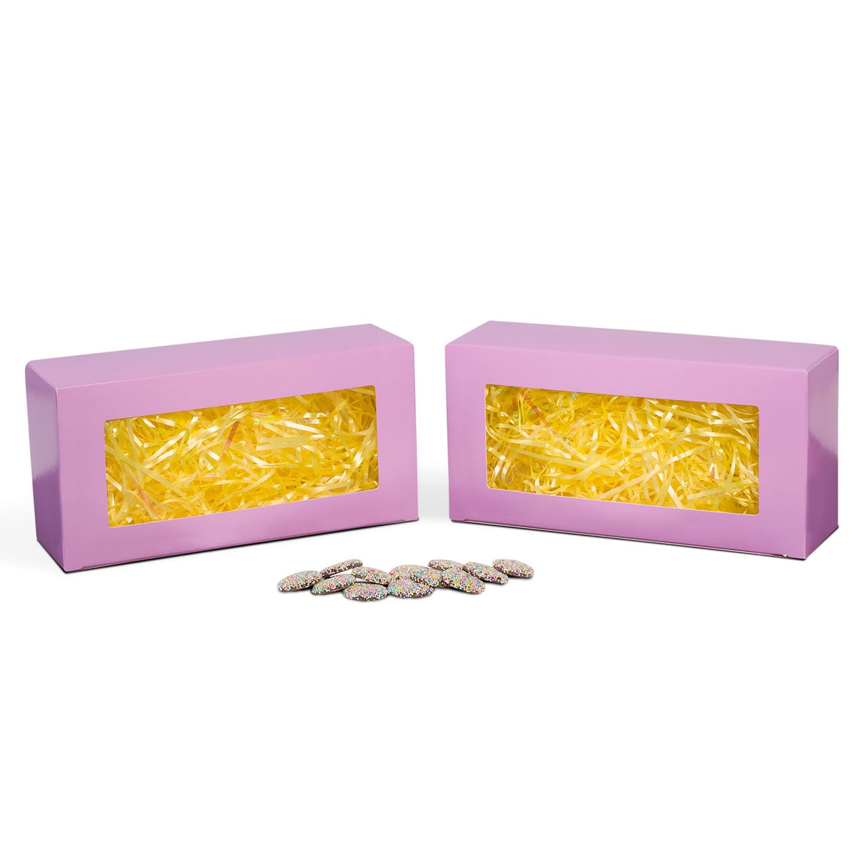 Lavender Window - Bunny Mold Candy Box - 9-3/4 x 4-7/8 x 3"