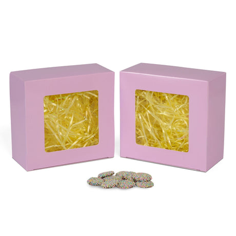 Lavender Window - Bunny Mold Candy Box - 6-1/2 x 6-1/4 x 3"