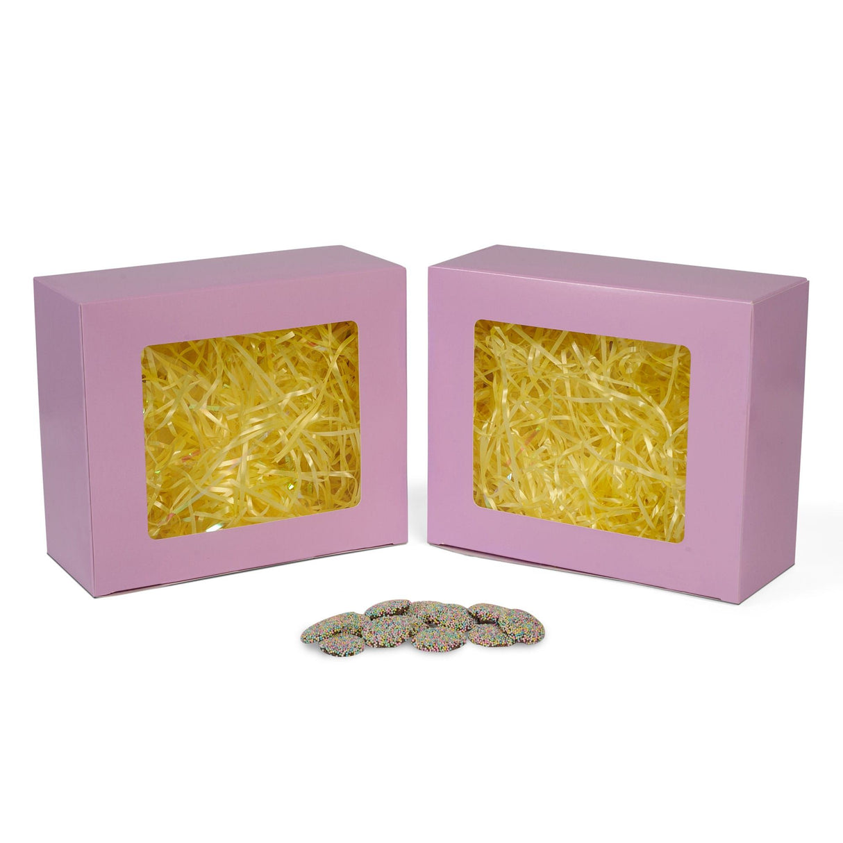 Lavender Window - Bunny Mold Candy Box - 8-1/2 x 7-1/4 x 3-1/2"