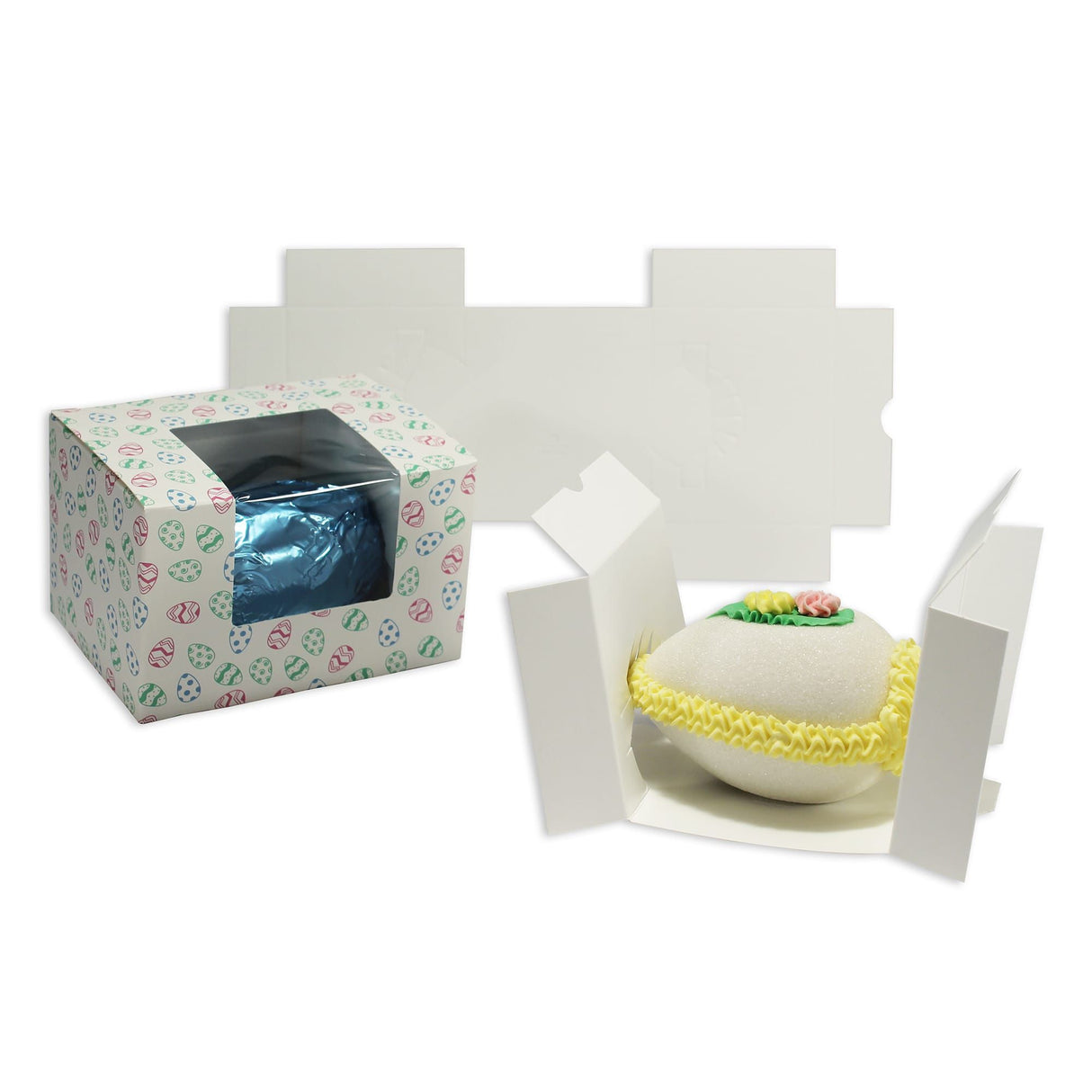 White - Egg Insert - (1 lb) 5-1/2 x 4 x 3-1/2"