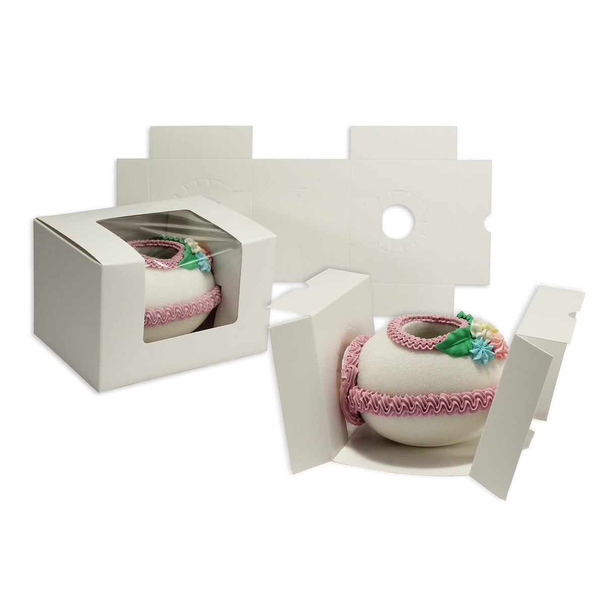 White - Egg Insert - (2 lb) 6-1/8 x 4-5/8 x 4"