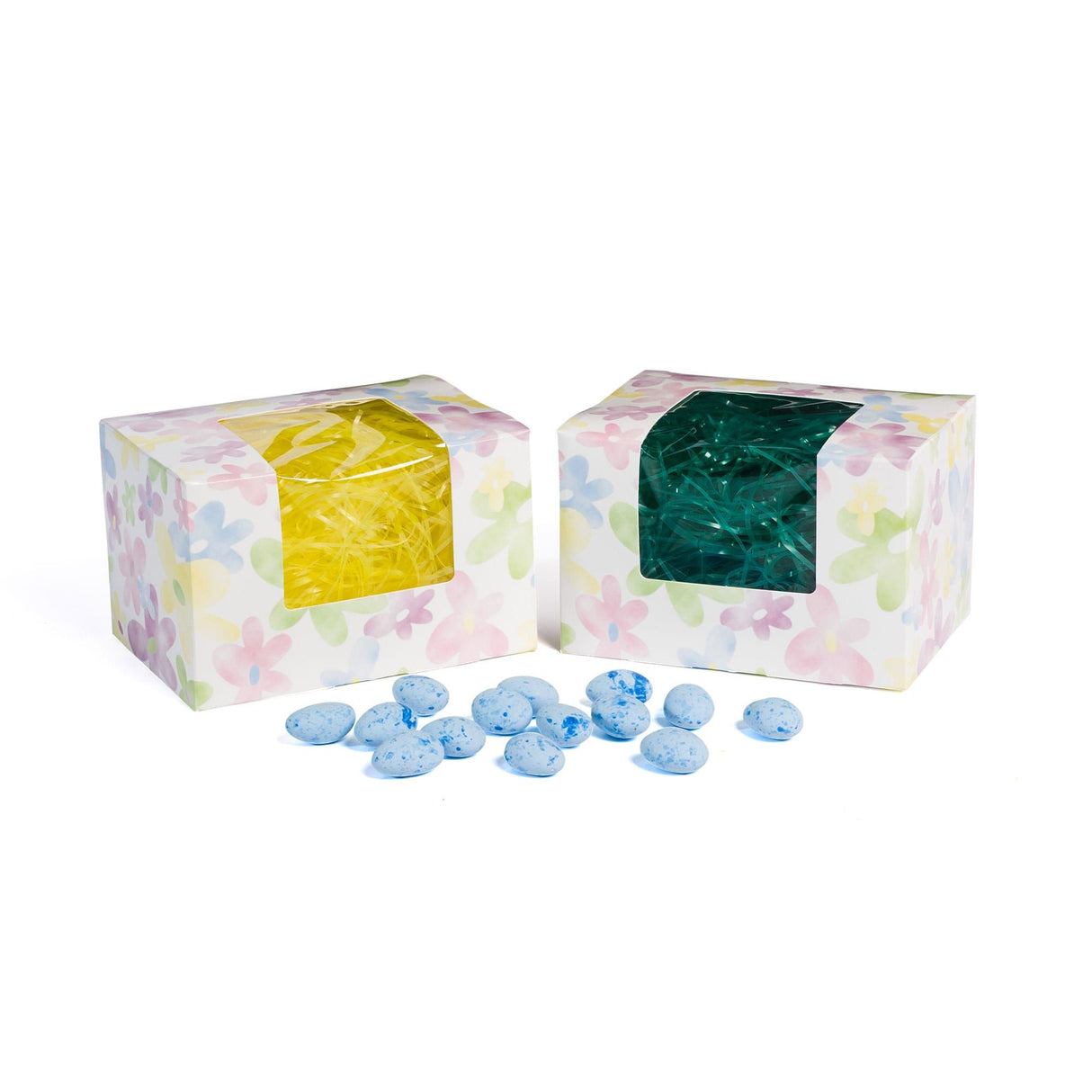 Watercolor Daisy Window - Egg Mold Candy Box - (1 lb) 5-1/2 x 4 x 3-1/2"
