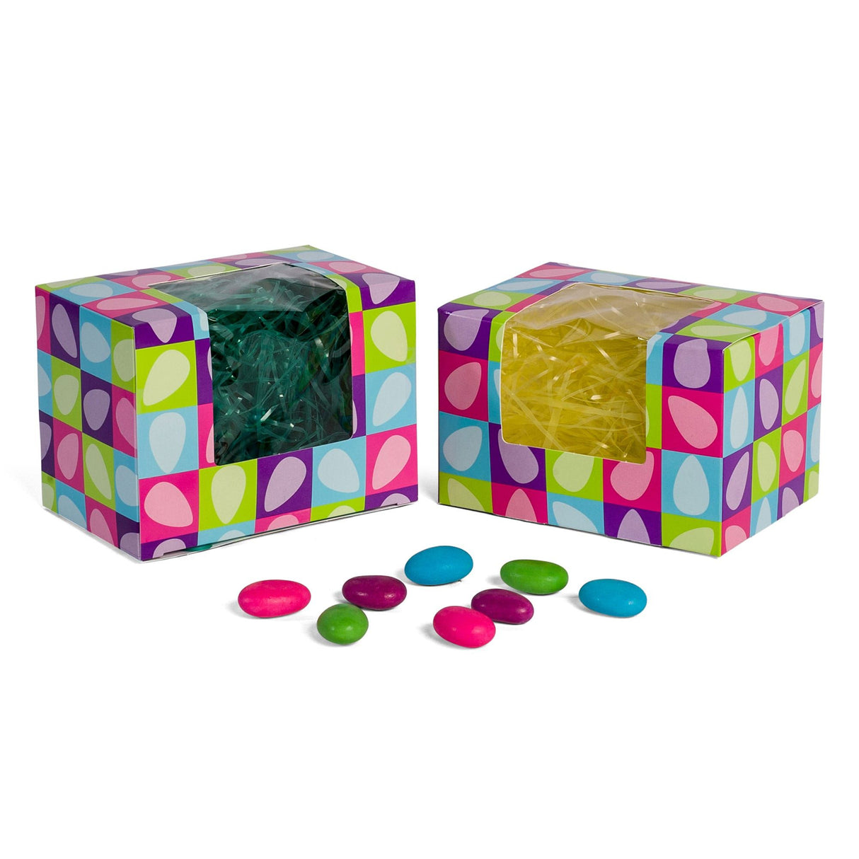 Bright Eggs Window - Egg Mold Candy Box - (1 lb) 5-1/2 x 4 x 3-1/2"