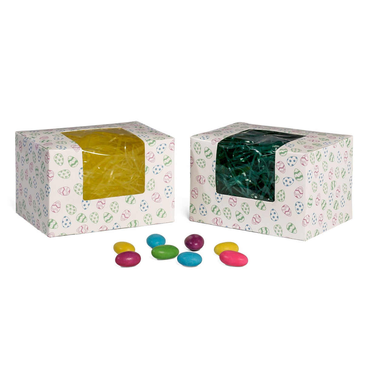 Foil Eggs Window - Egg Mold Candy Box - (1 lb) 5-1/2 x 4 x 3-1/2"